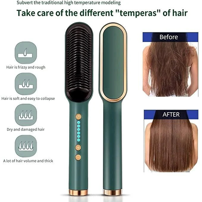 Professional Electric Hair Straightener Comb